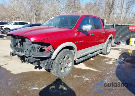 2010 Dodge Ram 1500 Laramie из США, поврежденный, VIN 1D7RV1CT1AS151820